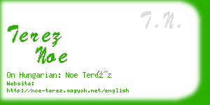 terez noe business card